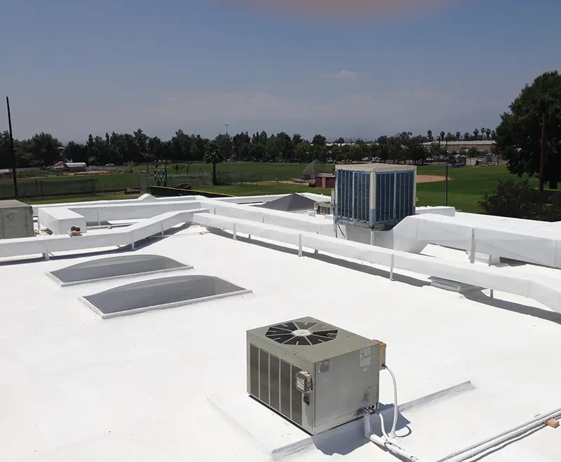 Durable Insulated Roofing with Urethane Coating Urethane Coating for Roofs in Colton, California