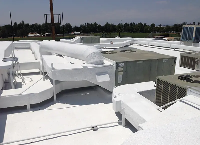 Existing Foam Roofs Renewing & Repair Service Repair & Renewing Existing Foam Roofs in Riverside