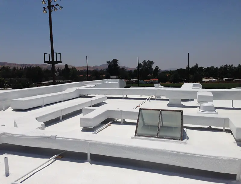 Spray Polyurethane Foam Roofing Installation Spray Polyurethane Foam Roof System Calimesa