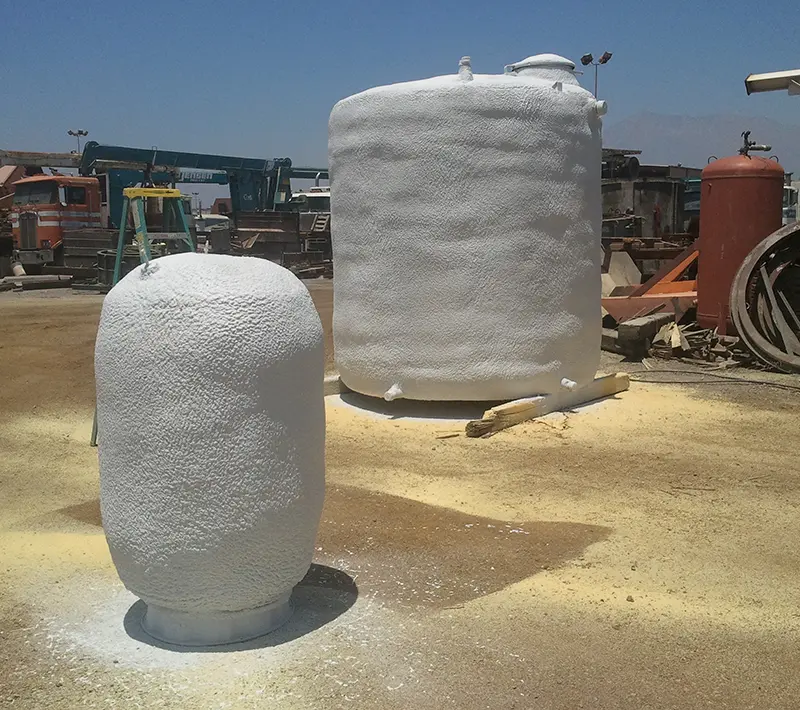 Industrial Protective Coating Spray Polyurethane Storage Tank Insulation
