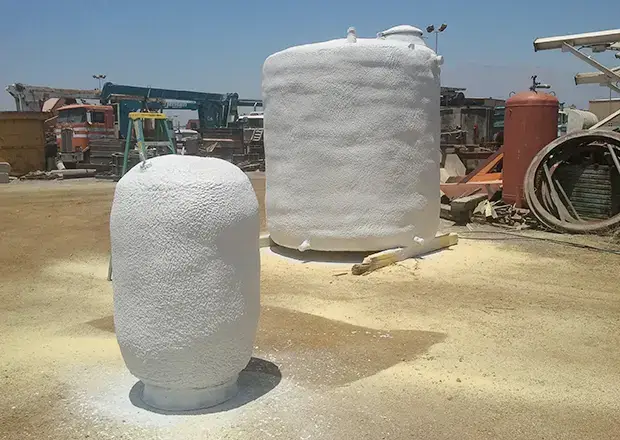 Spray Polyurethane Storage Tanks Insulation Claremont Hot & Cold Storage Tanks Coating Experts Claremont, CA
