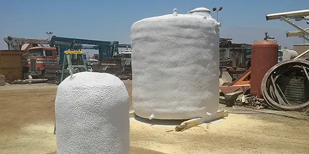 Industrial Protective Coating for Chemical & Solar Tanks Long-Lasting Storage Tanks Insulation Jurupa California